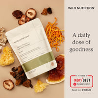 Wild Nutrition WILD NUTRITION Food-Grown® Vegan Protein Powder Super Food Blend | Organic Ingredients No Synthetics | Pea Protein, Sprirulina, Reishi, Chaga, Wheatgrass & More | Gluten Free