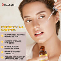 DUASASH Duasash Vitamin E Oil for Skin & Face Naturally Sourced Plant-Based Organic 100% Pure Vitamin E Oil for Hair Growth d-Alpha-tocopherol Body Oil for Women & Men, Moisturizes Skin, Hair, Nails 60ml