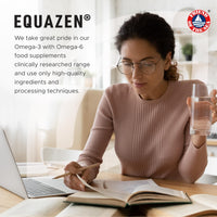 Equazen EQUAZEN Triple Strength Capsules | Omega 3 & 6 Supplement | Blend of DHA, EPA & GLA | Supports Brain Function | Suitable from 5 Years Old to Adults | 60 One-a-Day Capsules