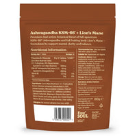 Ashwagandha KSM-66® + Lion’s Mane Complex | 5000mg Lion’s Mane + 2500mg Ashwagandha High Strength | Added + Zinc + Vitamin B6 | Cognitive & Mood Support | Vegan Tablets | Free Soul
