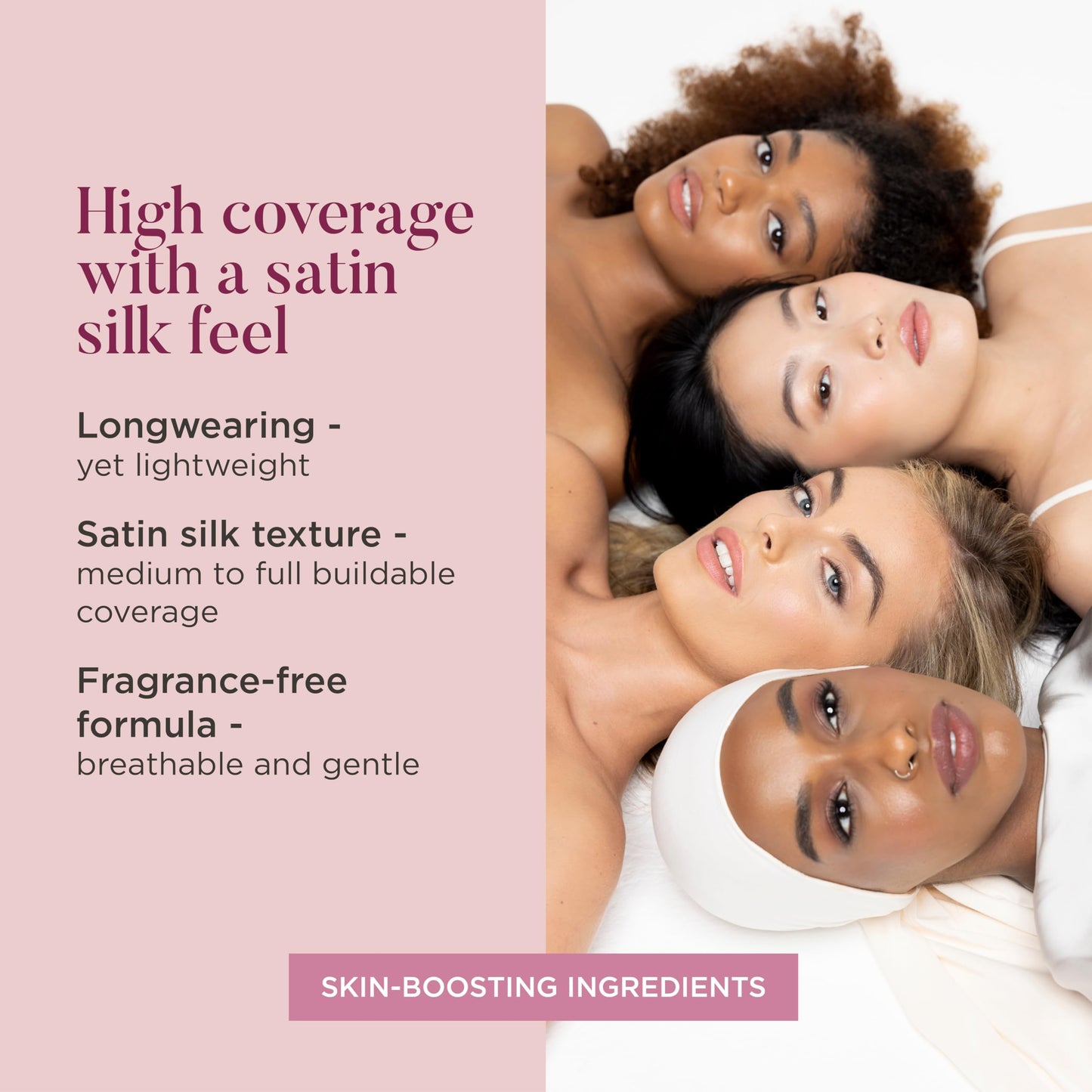 SCULPTED by Aimee Connolly Satin Silk Longwear Foundation from Sculpted by Aimee (Medium 4.0) - Lightweight, Hydrating & Buildable High Coverage, Sweat-Resistant Foundation