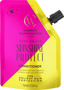 Charles Worthington Sunshine Protect Conditioner Takeaway, Hair Damage Conditioner to Hydrate and Nourish, Hair Repair Products for Women and Men, Salon Hair Repair Conditioner, 75 ml Yellow