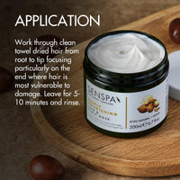 SenSpa Deeply Nourishing Hair & Scalp Mask - Vegan Deep Conditioning Treatment, Hair Masks for Dry Damaged Hair with Shea Butter, Coconut Oil & Abyssinian Oil, 97% Natural & Paraben Free - 200ml