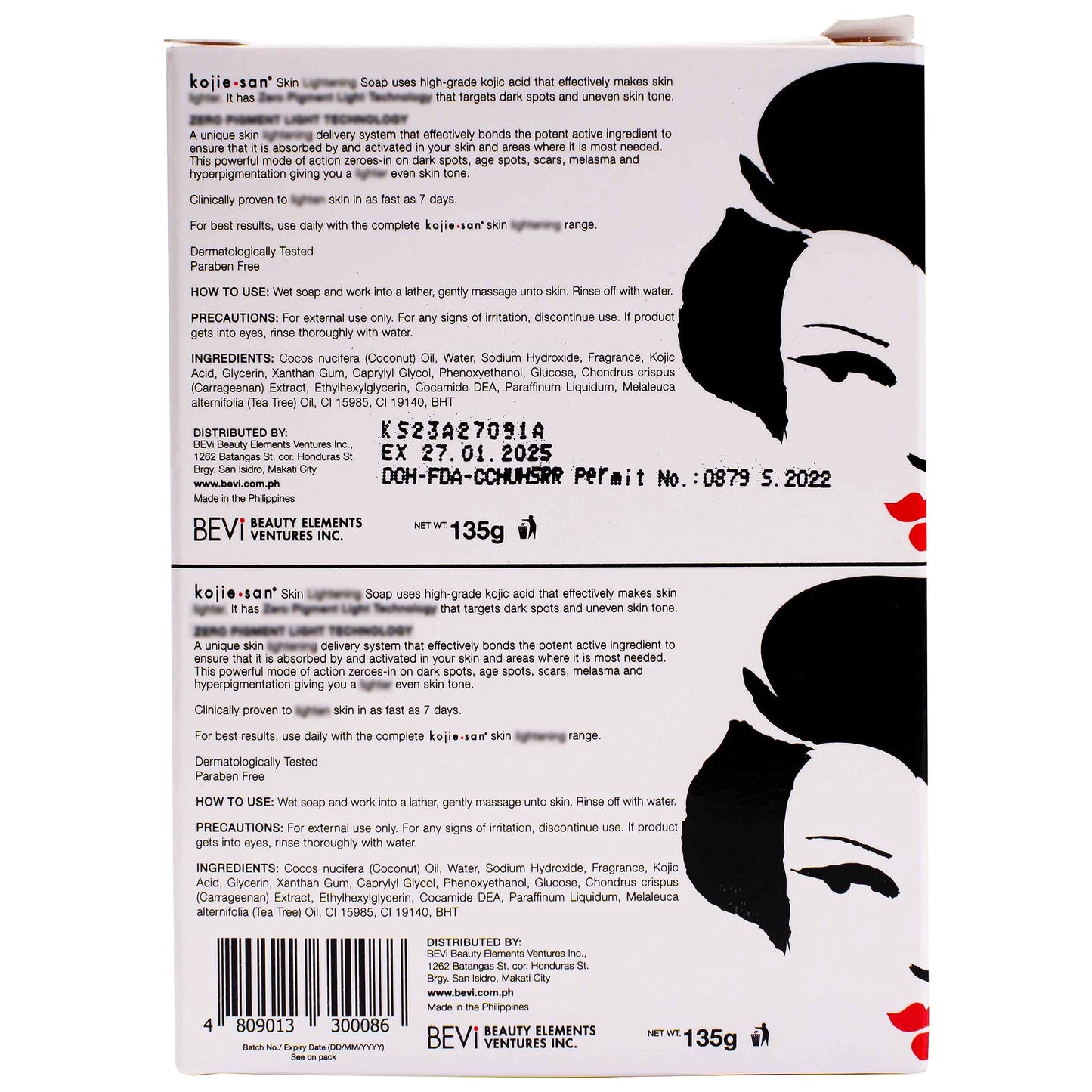 Kojie San Skin Lightening Kojic Acid Soap 135g, 2 Pack by Kojie San