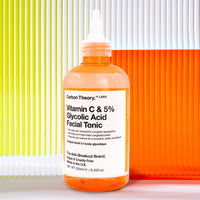 Carbon Theory Vitamin C and 5% Glycolic Acid Face Toner for Tired Dull Looking Skin, Minimises and Clears Congested Pores and Helps Improve Skin Texture and Tone 250ml