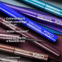 KIKO Milano Super Colour Waterproof Eyeliner 06 | High coverage water-resistant colourful liquid eyeliner