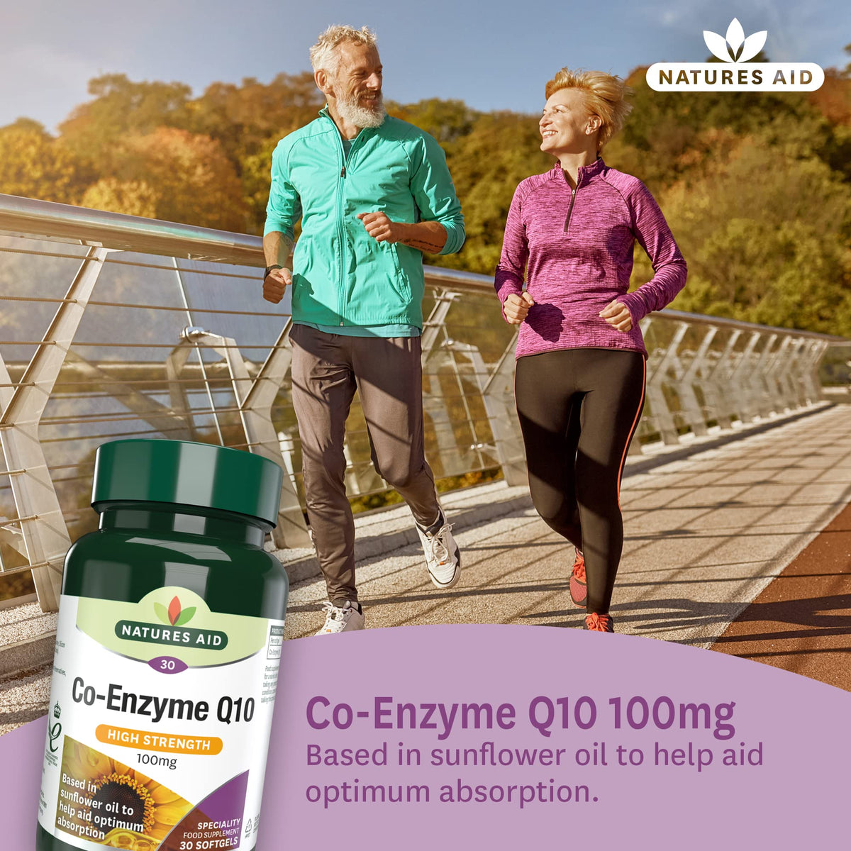 natures aid Natures Aid Co-Q-10 100mg Capsules | 1 x 30s