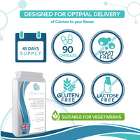 Xspan Labs OsteoBooster 90 Capsules – All-in-One Bone Support Formula – Contains Calcium, Vitamins D3 & K2, Magnesium Plus a Host of Other Essential Calcium utilisation Vitamins and Minerals