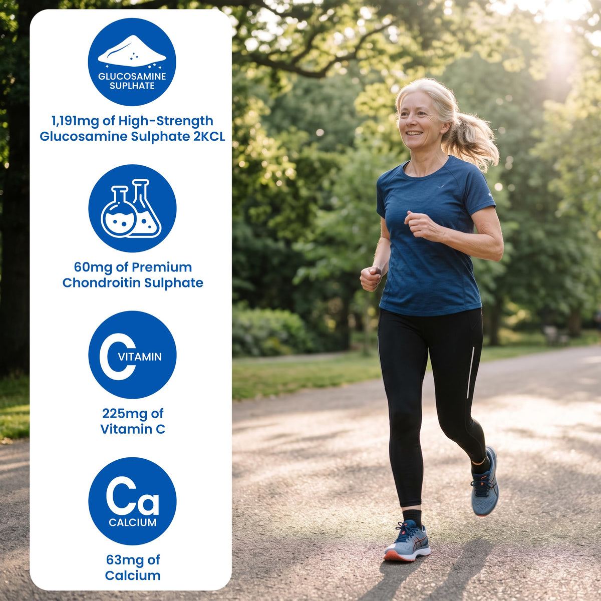 The Good Vitamin Company Glucosamine & Chondroitin Capsules with Vitamin C | Made in UK