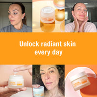 Super Facialist Vitamin C Overnight Resync Night Cream, SleepSmart Complex, Shea Butter, Licorice Extract, Radiant & Youthful Skin, Vegan Friendly, 50ml
