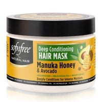 SOF N' FREE Hair Mask for Dry Damaged Hair with Manuka Honey & Avocado Moisture, Frizz Control, Smooth Shine, Sulphate Free, Deep Conditioning Hair Treatment, 325ml Sourced by Bronx International Ltd