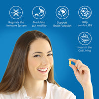 Aliness Sodium Butyrate 100 Capsules 550mg - Gut Health Supplements with Microcapsule Technology - IBS Relief Supplement for Men & Women - (Butyric Acid)