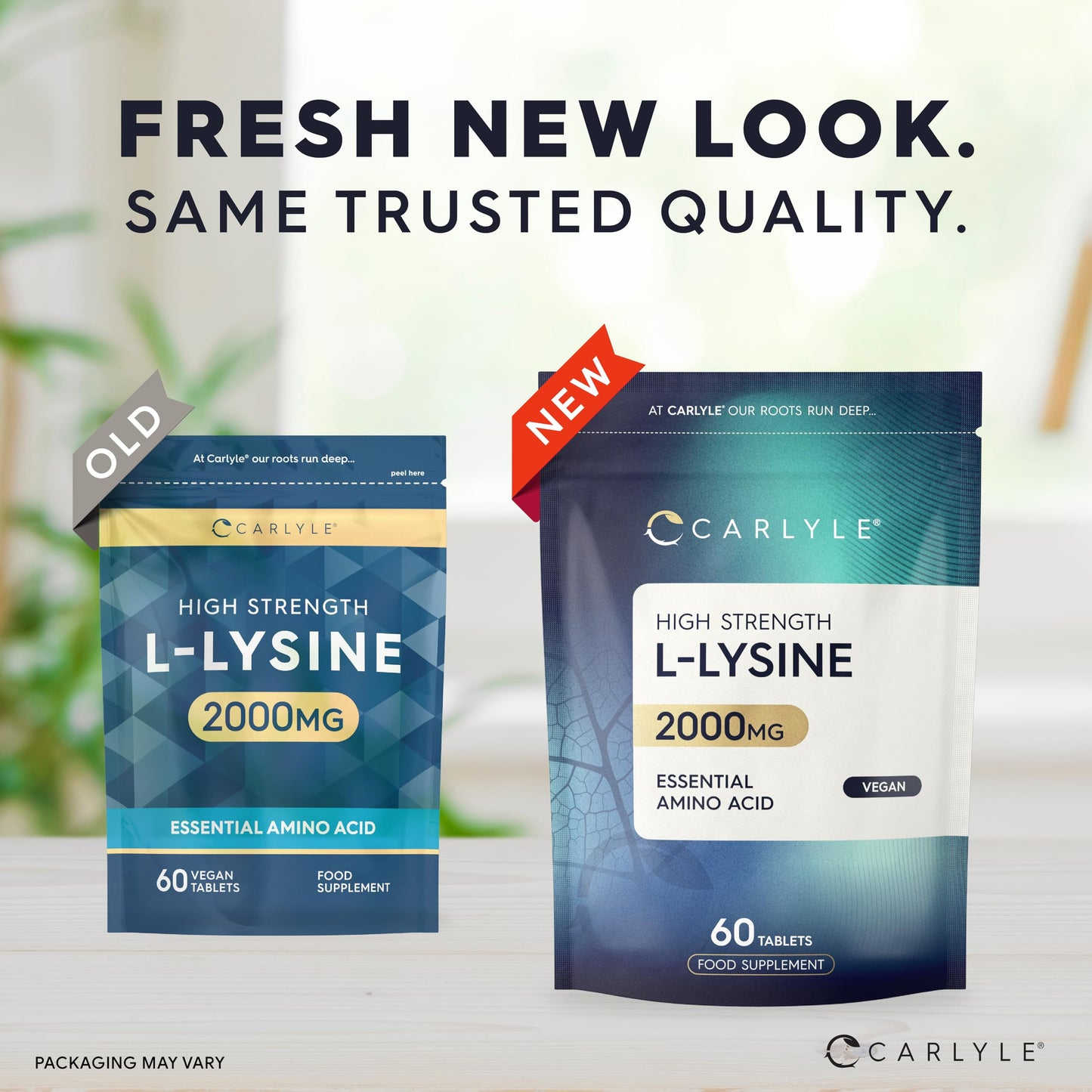 L-Lysine 2000mg | 60 Tablets | Essential Amino Acid | High Strength Vegan Supplement | by Carlyle