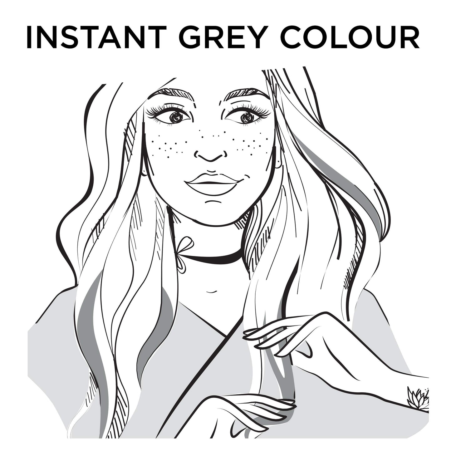 L'Oreal Paris L'Oreal Colorista Hair Makeup Silver Grey Brunette Temporary Hair Colour 30ml