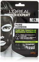 L’Oréal Paris men expert L'Oreal Paris Men Expert Pure Charcoal Purifying Tissue Mask, 30 g