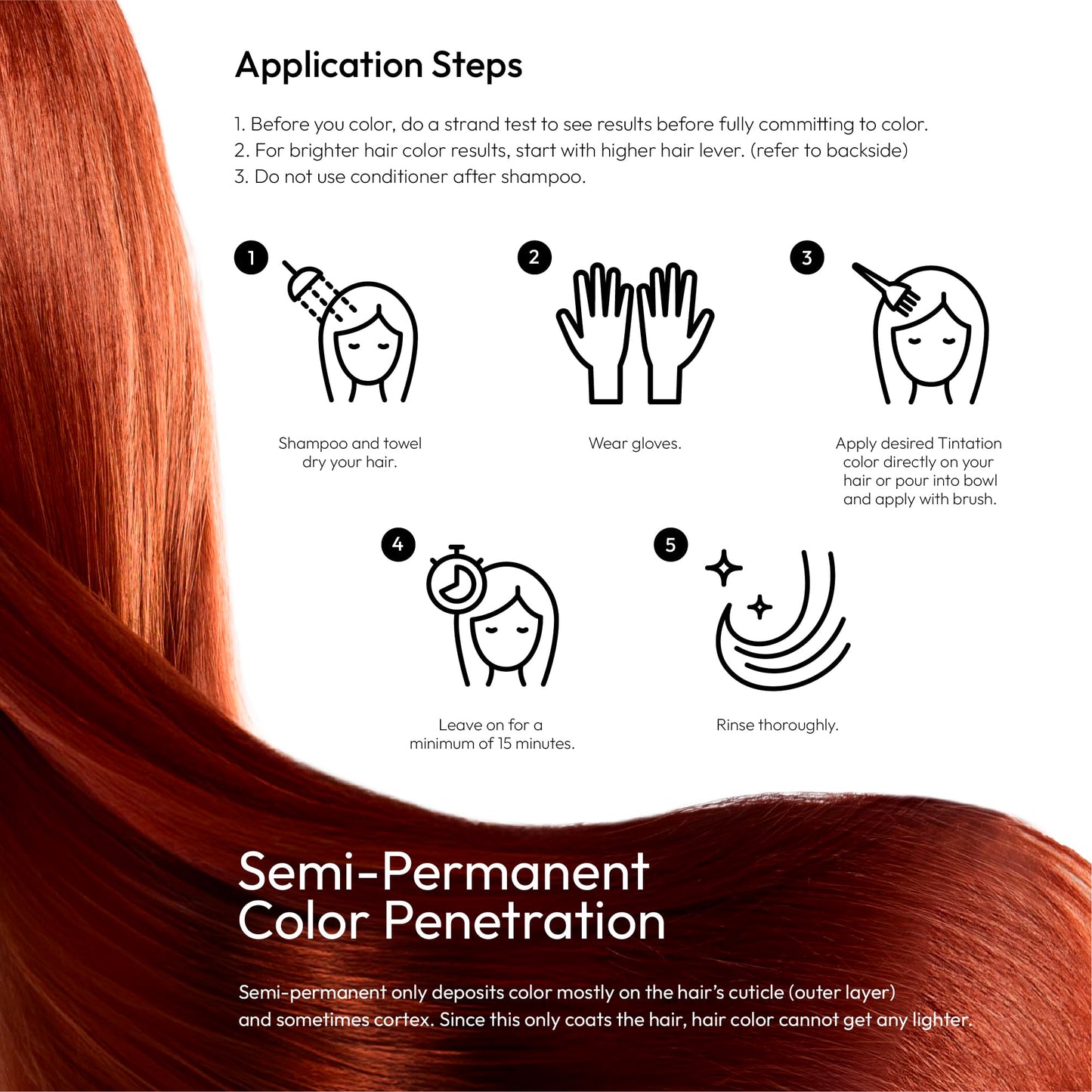 KISS Kiss Tintation Semi Permanent Hair Colour With Argan oil, Aloe Vera - Azure T221