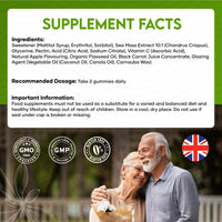 Nutri-things Sea Moss Gummies - Premium 5000mg Complex, Antioxidant & Immune Support with Vitamin C & D, Natural Apple Flavor, Strict Quality Standards, Convenient 30-Day Supply