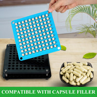 wananfu WANANFU Size 0 Empty Capsules Vegetarian (100 Count) Bundle with Micro Lab Spoon with Powder Tamper, Compatible with Capsule Filling Machine