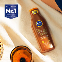 NIVEA Nivea Sun Tropical Bronze Sun Lotion SPF 6, Sun Protection for Long-Lasting Tan without Self-Tanning, Sun Cream with Carotene Extract and Vitamin E, 200 ml