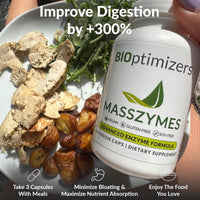 BIOptimizers BiOptimizers MassZymes | Digestive Enzyme Supplement | 120 Capsules