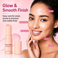 Lumiter Collagen Volume Multi Balm Stick - Collagen Stick for Face Fine Lines & Wrinkle, CollagenWand Stick, Elasticity & Radiance Care for Neck Lips Eye Balm, Makeup Base, 7g
