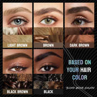 BQQCOB Magic Microblading Eyebrow Contouring Pencil - Eyebrow Pen,Brow Pencil 2-in-1 Dual-Ended - Precise Waterproof Brow Pen 2 Tipped Precise Waterproof With A Micro-Fork Tip Applicator