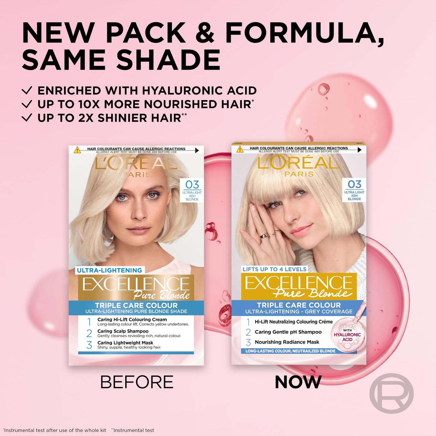 L'Oreal Paris L'Oréal Paris Excellence Crème Permanent Dye, 03 Ultra-Light Ash Blonde