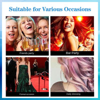 MINSHZEE Hair Wax Blue Temporary Hair Gel, Easy Wash Out Long Lasting Hair Colour, Styling Hair Wax Hair Colour Mud for Men Women Instant Styling (100ml)