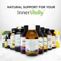 Omega 3 Fish Oil Liquid - Natural Fresh Lemon Flavour with NO Fishy Taste, High Strength DHA/EPA - 200ml Made from Wild Caught Nordic Fish Oil | 3rd Party Tested for Purity - Inner Vitality
