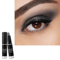 LYNTYAOU Metallic Black Eyeshadow Stick Cream Eye Shadow Stick, Shimmer Glitter Dark Grey Eye Shadow Pen, Highly Pigmented Smooth Long Lasting Waterproof Eyeshadow Pencil