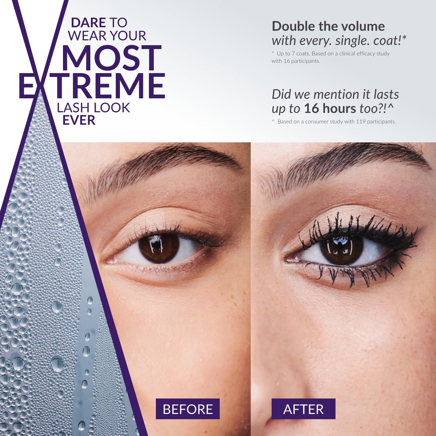 Avon Exxtravert Extreme Volume Mascara 9.5ml, With Silk-like Fibres For Extreme Volume And Buildability, For a Clump-free Look, Cruelty Free, Blackest Black