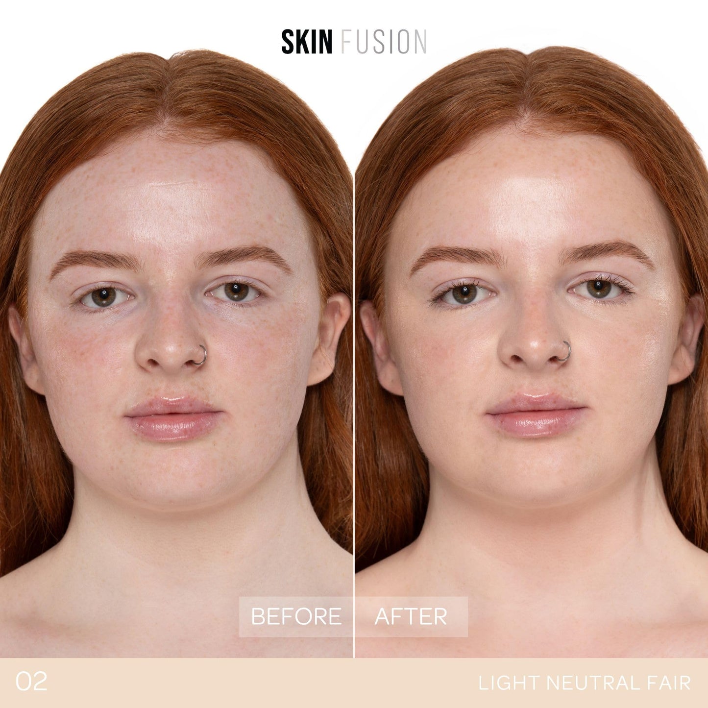 BPerfect Skin Fusion Skin Tint SPF 25 – Lightweight, Buildable Skincare Hybrid for a Radiant, Natural-Look Base – Shade 2 Light Neutral Fair, 30ml