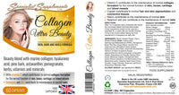 Specialist Supplements Collagen Ultra Beauty Marine Collagen, Herbal and Nutrient Complex, 60 Capsules