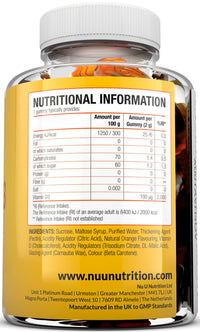 Nu U Nutrition Vitamin D3 Gummies 4000 IU Adults - 90 Gummies - 3 Months Supply - Delicious Natural Orange Flavour - High Strength Vitamin D (Cholecalciferol) Supplement - Vegetarian Chewable VIT D