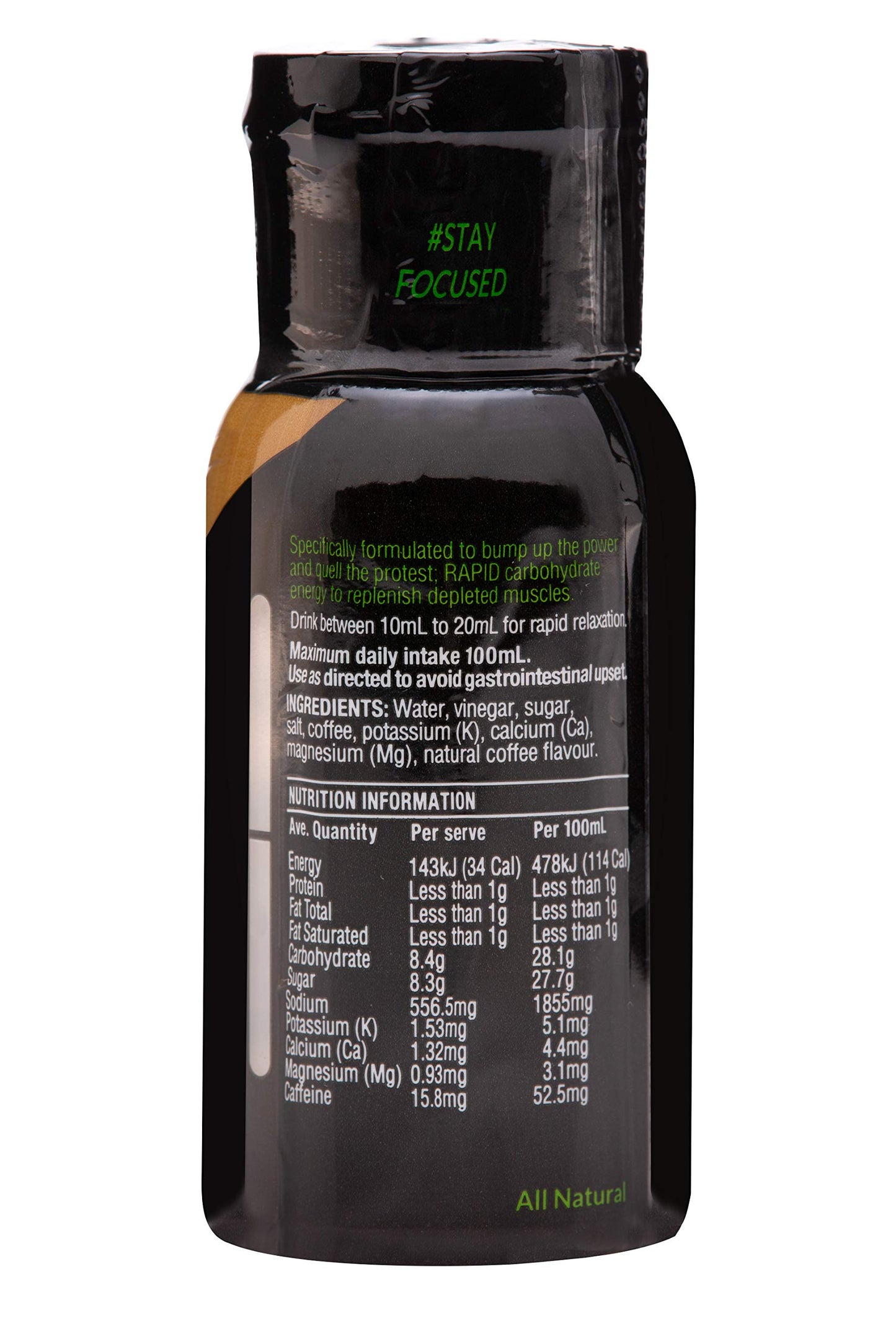 CRAMPFIX Crampfix 50ml Flip-Top Lid Squeeze Bottle - Fast & Effective Relief from Muscle Cramp (Espresso)