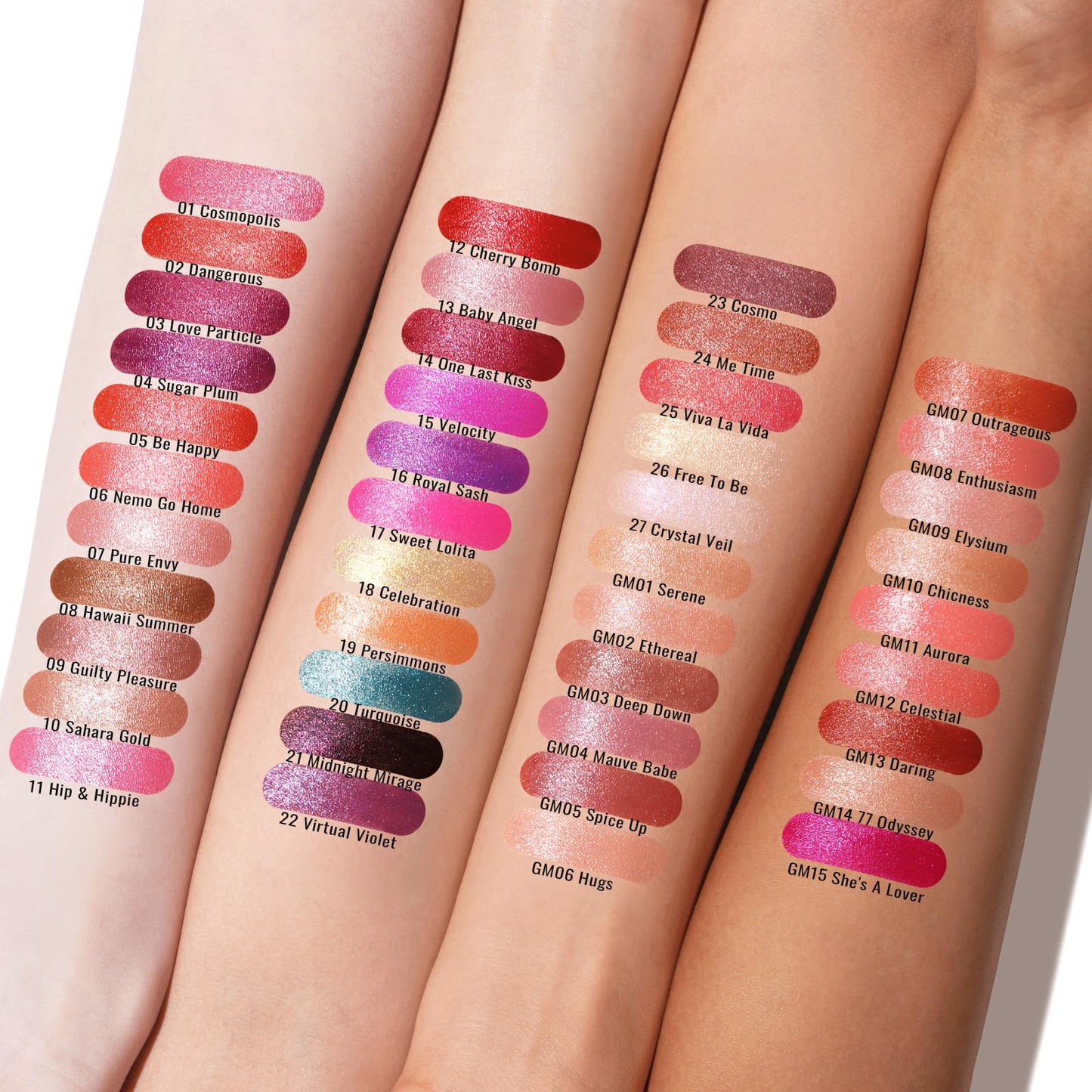 OULAC Glow Metallic Shine Lipstick, Nude High Impact Lipcolor, Lightweight Soft and Ultra Hydrating, Long Lasting, Vegan & Cruelty-Free, Full Coverage Lip Color 4.3 g/0.15 GM14 77 Odyssey