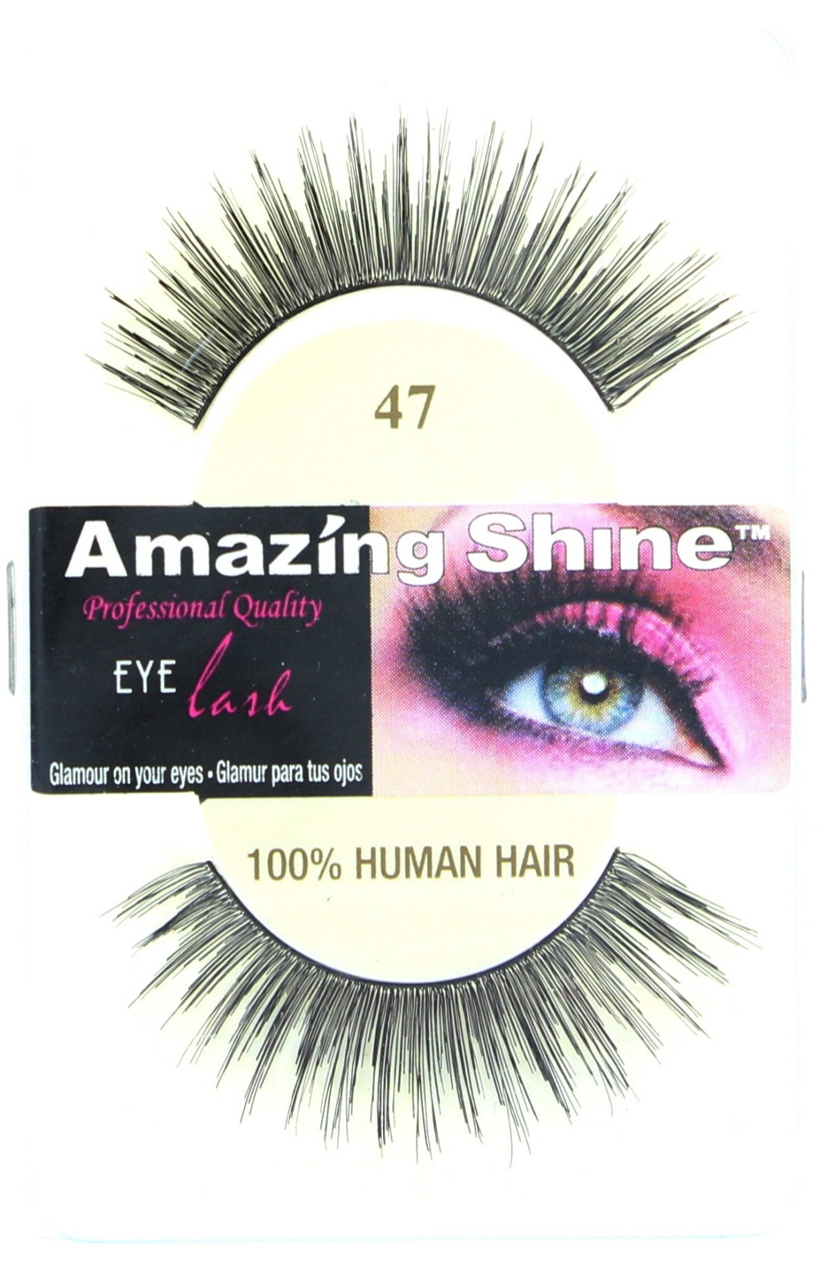 Amazing Shine Human Hair False Eyelashes - 47