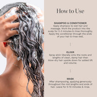 HAIR BURST Travel Gift Set - Mini Shampoo, Conditioner, Mask & Elixir