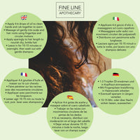 Fine Line Apothecary - Hair Growth Oil - 100% Natural - Castor, Argan, Moringa, Coconut, Rosemary, Eucalyptus. Pure Oils to Promote Hair Growth. Repairs, Nourishes Dry Damaged Hair. 100ml