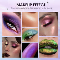 LANGMANNI 10 Pcs Liquid Glitter Eyeshadow Metallic Shimmer Glitter Eyeshadow Sweatproof Makeup Set, Matte Glitter Highly Pigmented Blending,Perfect For Woman & Girl (#B)