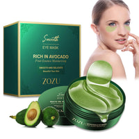 CGBOOM Under Eye Patches, Collagen Under Eye Mask, Dark Circles Under Eye Treatment, Puffy Eyes Bags Under Eyes Removal, Anti-Aging, Reduce Wrinkle, Skincare, Hydrating - 30 Pairs (Avocado)