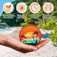 Sunbed Tanning Accelerator, Premium Tan Accelerator Cream - for Sunbeds & Outdoor Sun, with Carrot Tanning Cream, Achieve a Natural Tan Skin - 150g