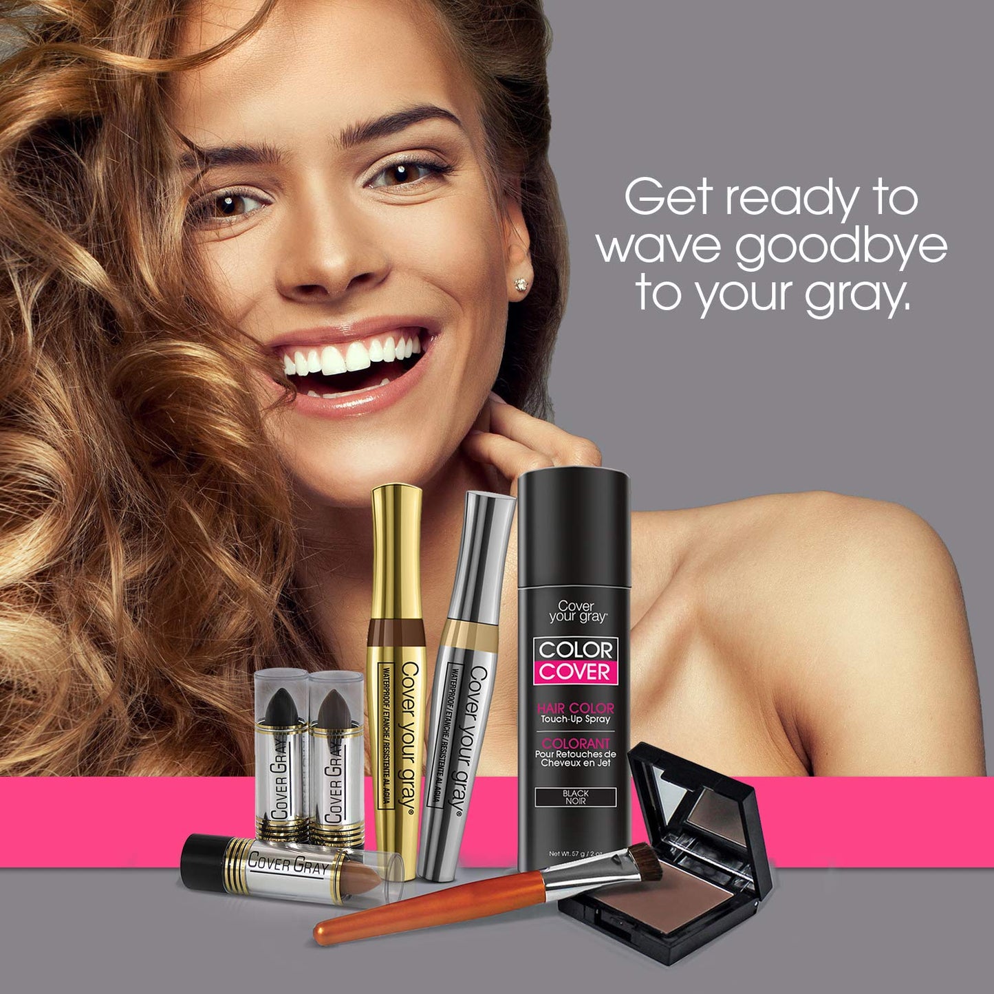 Cover Your Gray 2-in-1 Touch-Up Wand, Dark Brown