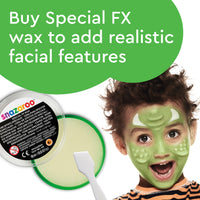Snazaroo Animal World Face Painting Palette Kit for Kids & Adults, 8 Colours, 13pcs, Stencils, Brush, Sponge, Guide, Water Based, Easily Washable, Non-Toxic, Makeup, Body Painting & Parties