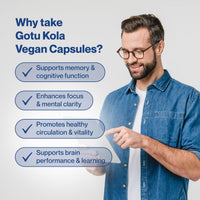 Hepatica Gotu Kola (Centella Asiatica) 5,000mg Equivalent | 250mg 20:1 Extract Standardised to 20% Triterpenes | 90 Vegan Capsules | 3-Month Supply | 3rd Party Lab Tested