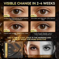 LANBENA Eyelash Growth Serum - Eye Lash Enhancing Serum Natural Nourishment for Fuller, Longer Lashes & Defined Brows | 3mL/0.10 fl oz - Cold-Pressed Formula, Vegan & Cruelty-Free