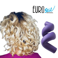 12 Piece Salon Quality Soft Foam Bendy Self-locking Hair Styling Rollers, Twist and Curl by Eurostil.