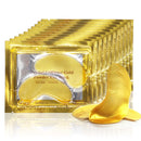 Tioueo 24K Gold Eye Pads, (25 Pairs) Anti Aging Anti Wrinkle Eye Patches, Eye Gel Pads or Puffy, Eyes Dark Circles, Hydrating, Remove Eye Bags