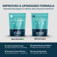 Hybrid Health Colon Cleanse 10 Day Detox Supplement for Men & Women - 30 Vegan Gut Cleanse Capsules, New & Improved Formula
