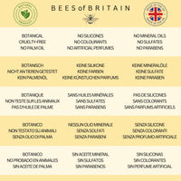 BEES of BRITAIN - 99% Natural Rich Day Cream - Honey, Lavender. Soothe, Nourish, Hydrate Dry Skin. pH 5.5, Sensitive Skin. We Donate 5% of our Profit to Save Bees + Pollinators.100g